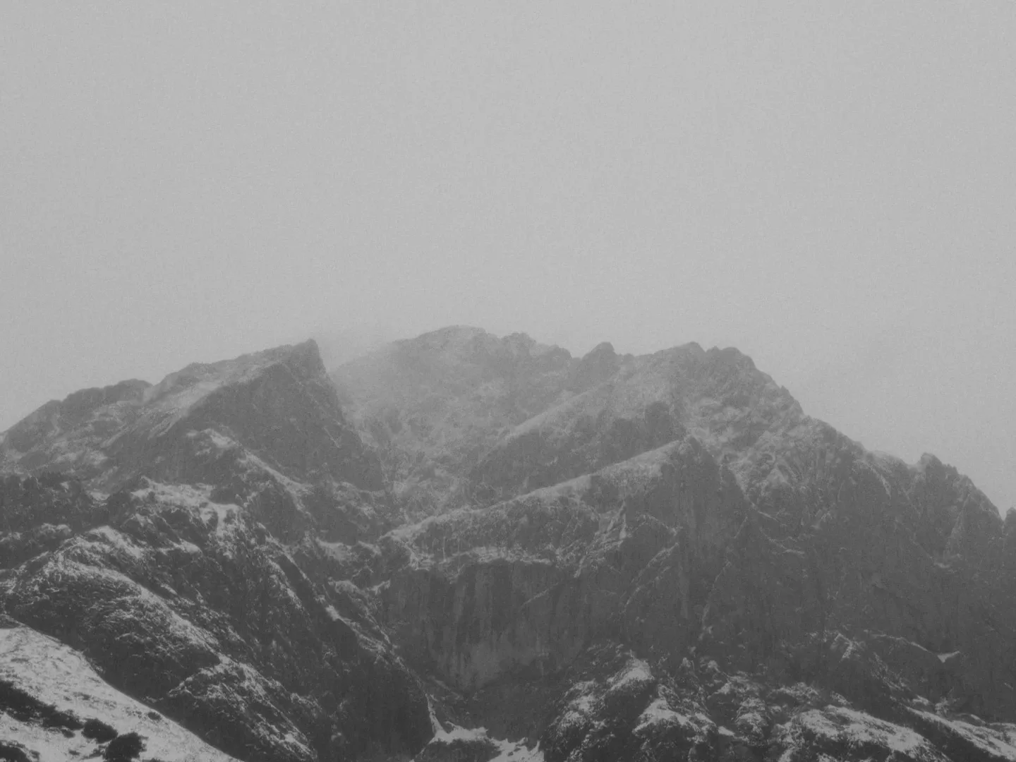 Snow-covered mountain landscape from MOUNTAIN'S