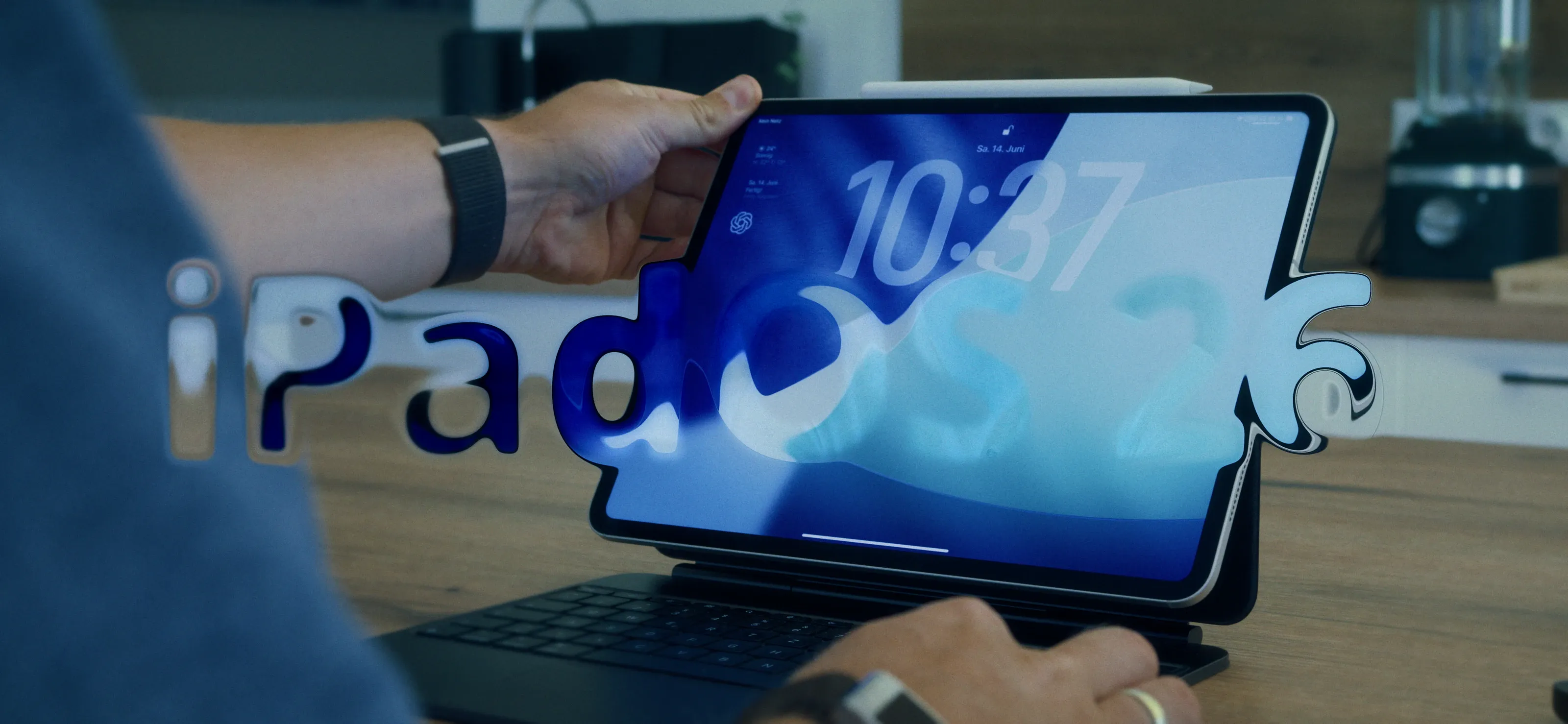 Frame from the iPadOS 26 review