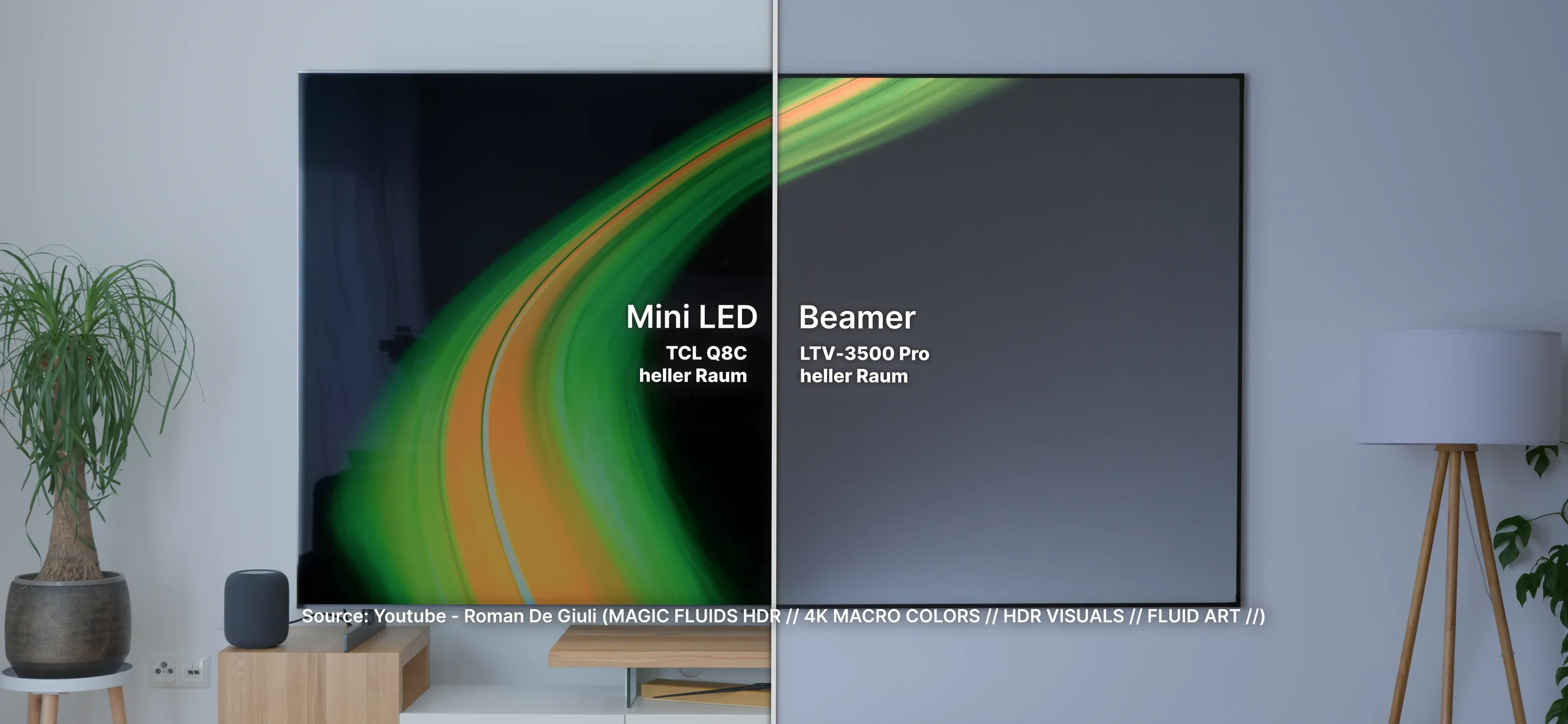 Still 8 aus QLED, OLED, Mini-LED oder Beamer?